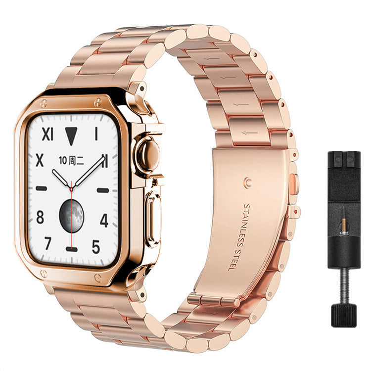 Edelstahlarmband mit TPU-Gehäuse für Apple Watch – Bild 4 | LuxeStyle