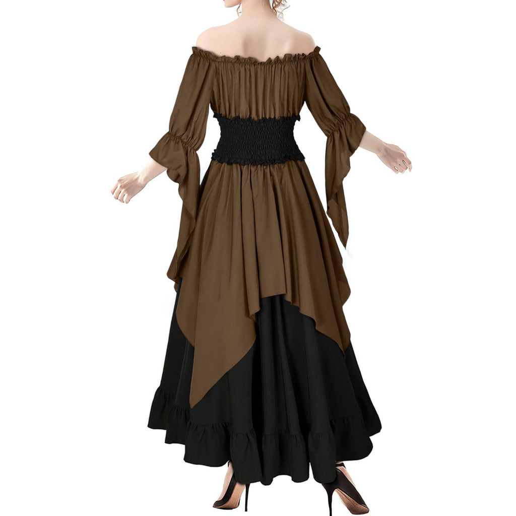 Retro Korsett-Kleid mit Plissee