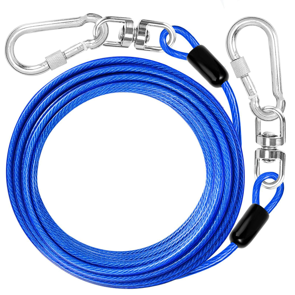 Hunde-Laufleine mit Stahlseil