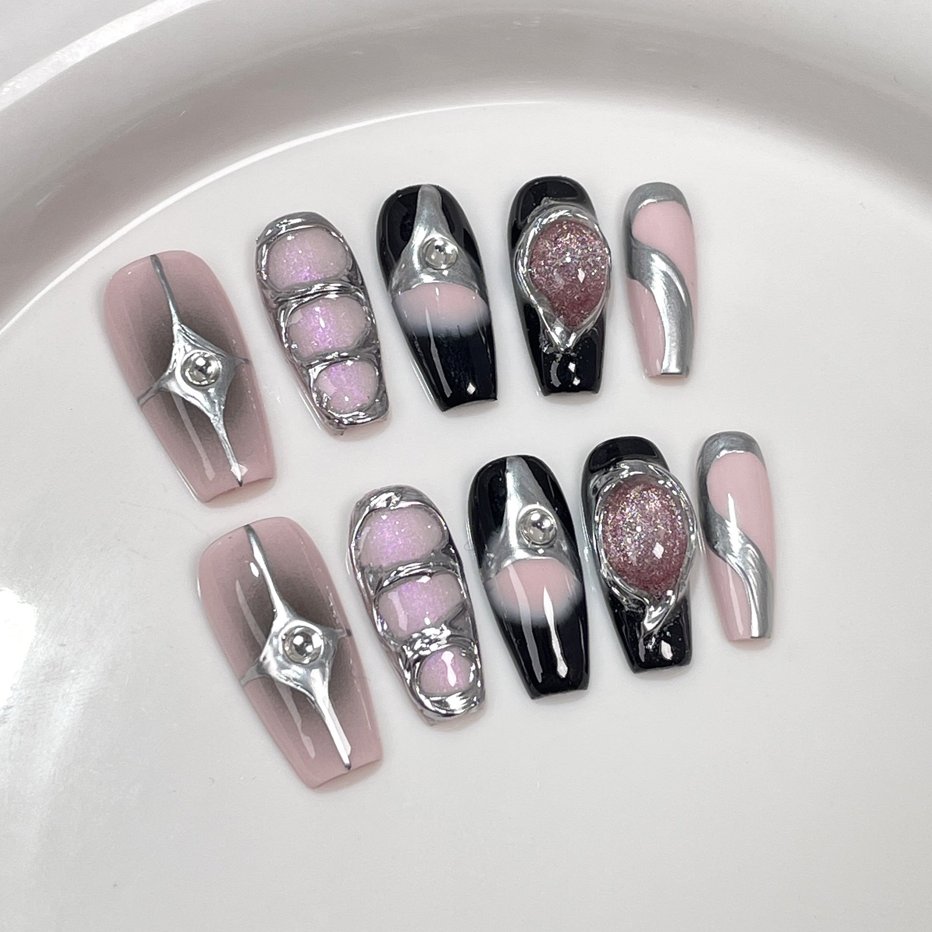 Handgemachte Nagelspitzen (mittel) – Ansicht 3