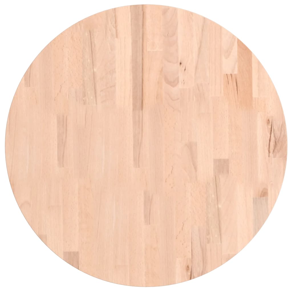 Tischplatte Ø60 cm, Buche Massivholz