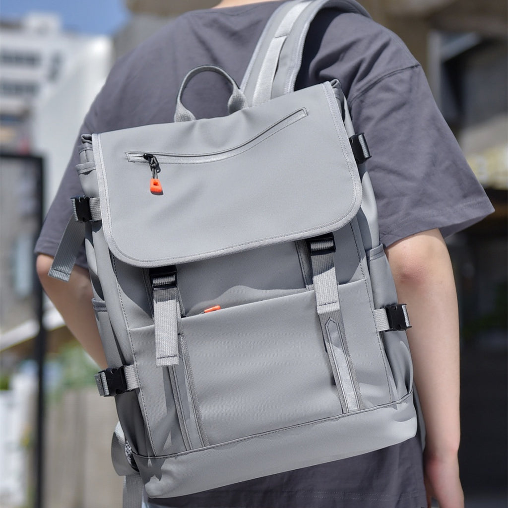 Grosser Rucksack für Geschäftsreisen – Schwarz/ Grau – Bild 5 | LuxeStyle