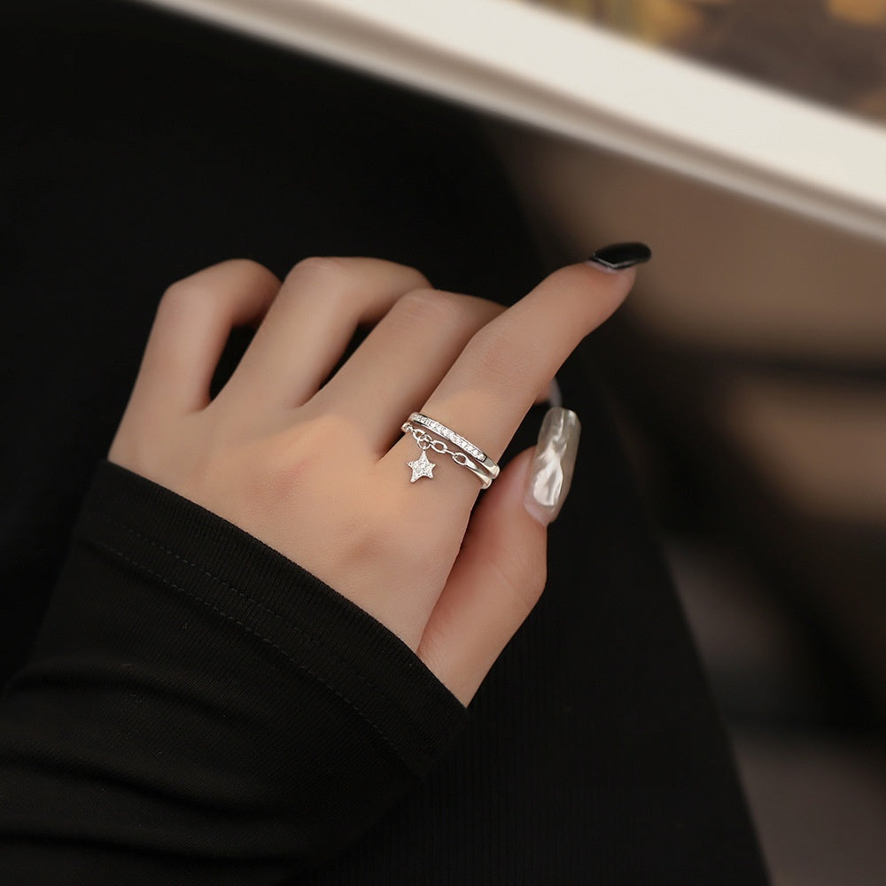 Sterling Silber Sternenring