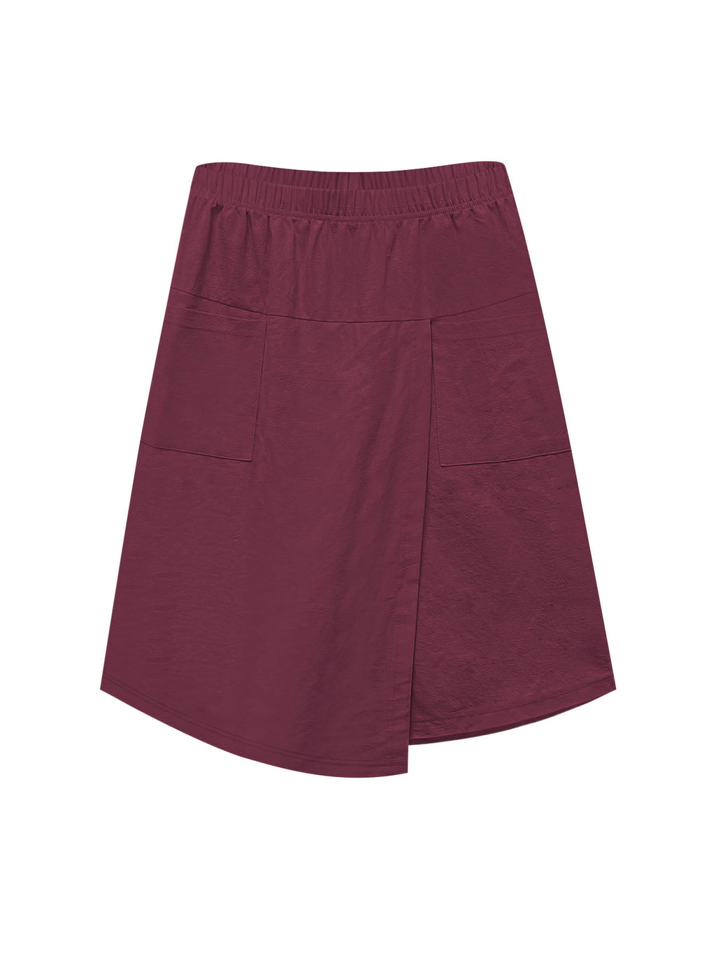 Damen-Casual Skort mit elastischem Bund und Taschen