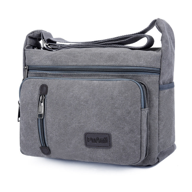 Herren-Umhängetasche aus robustem Canvas – Bild 8 | LuxeStyle
