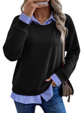 Lässiger Hoodie im Mock-Two-Piece-Look