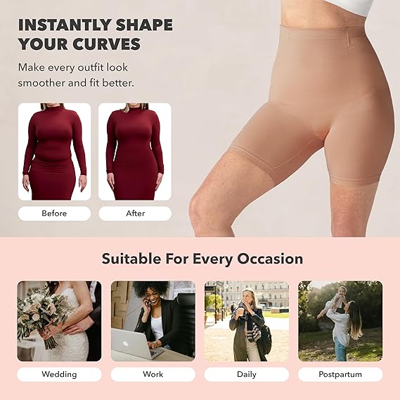 High-Waist Shapewear Shorts mit Bauchkontrolle
