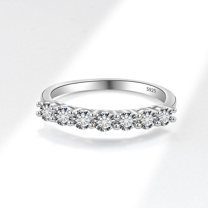 S925 Sterling Silber Ring mit runden Strasssteinen – Bild 6 | LuxeStyle