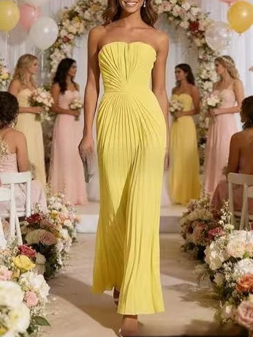 Strapless Rüschenkleid – Bild 6 | LuxeStyle