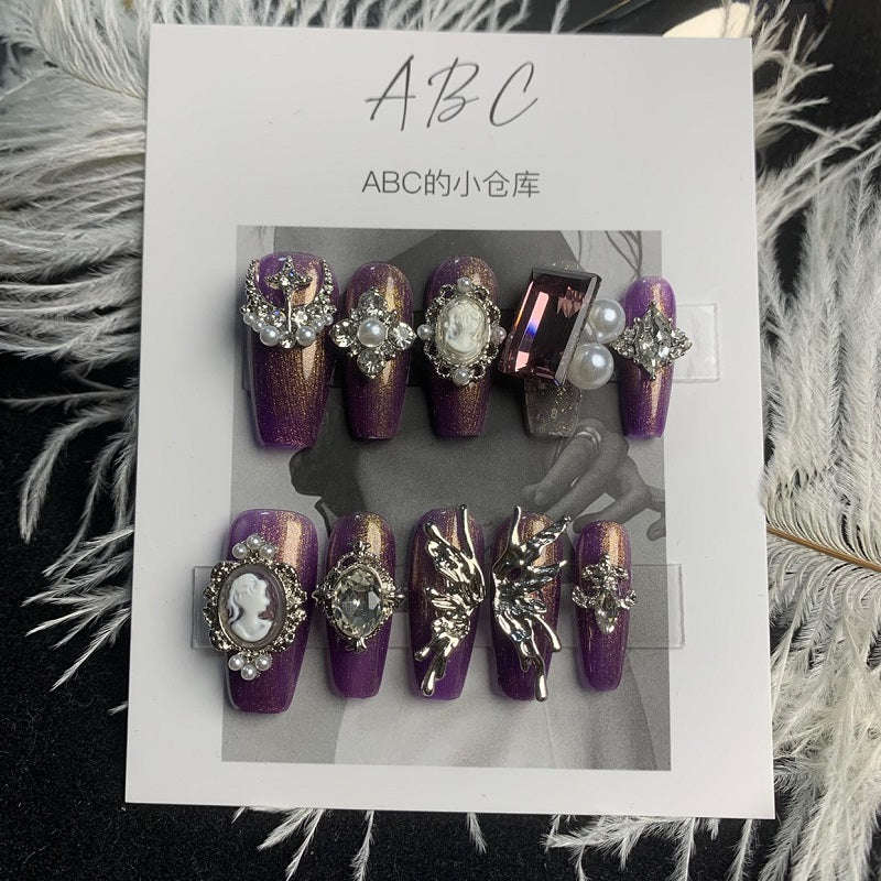 Hot Girl Strass-Nägel zum Aufkleben | LuxeStyle