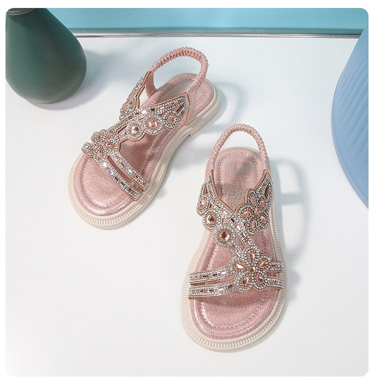 Bohemian Strass-Sandalen für Mädchen – Bild 2 | LuxeStyle
