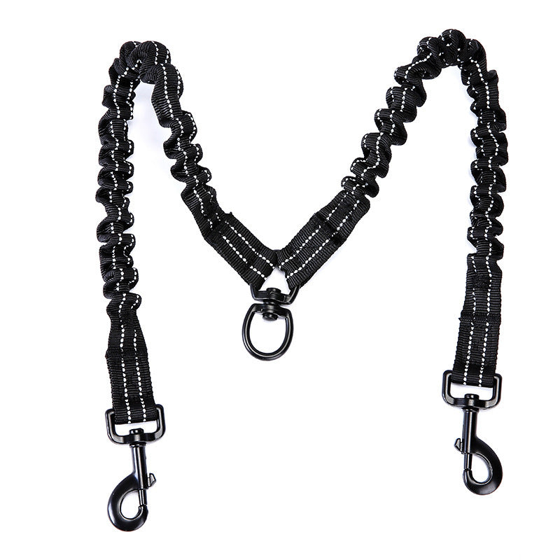 Hochelastische Hunde-Doppeltraktionsleine | LuxeStyle