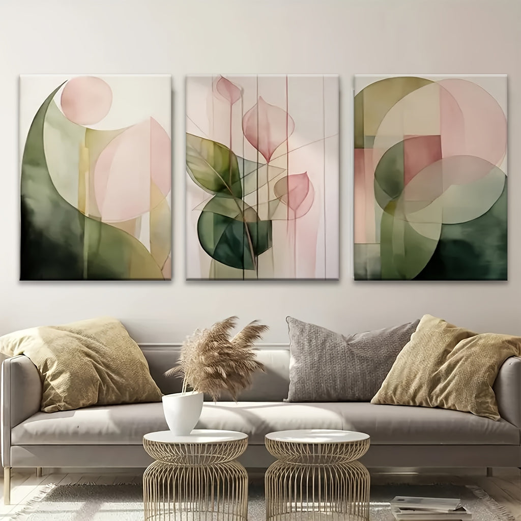 Abstrakte Wandbilder im 3er-Set – Bild 2 | LuxeStyle
