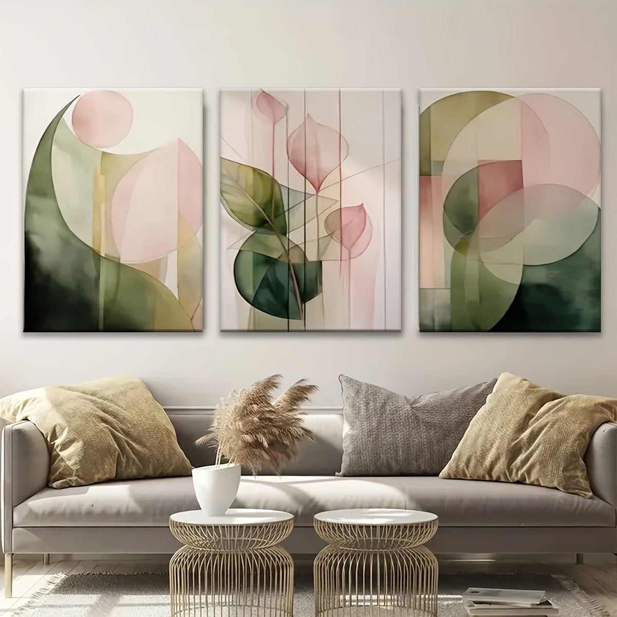 Abstrakte Wandbilder im 3er-Set – Bild 2 | LuxeStyle