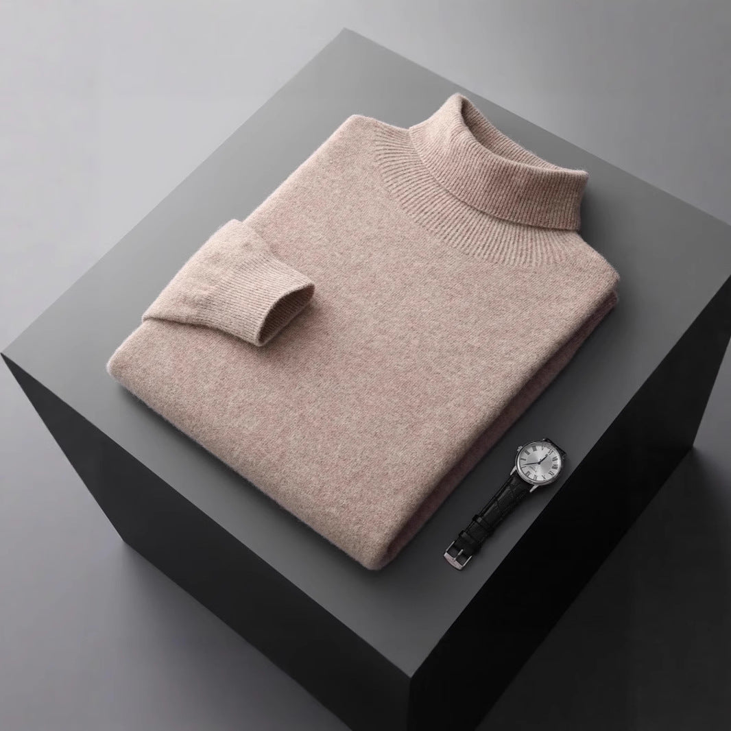 Cashmere-Pullover mit Rollkragen
