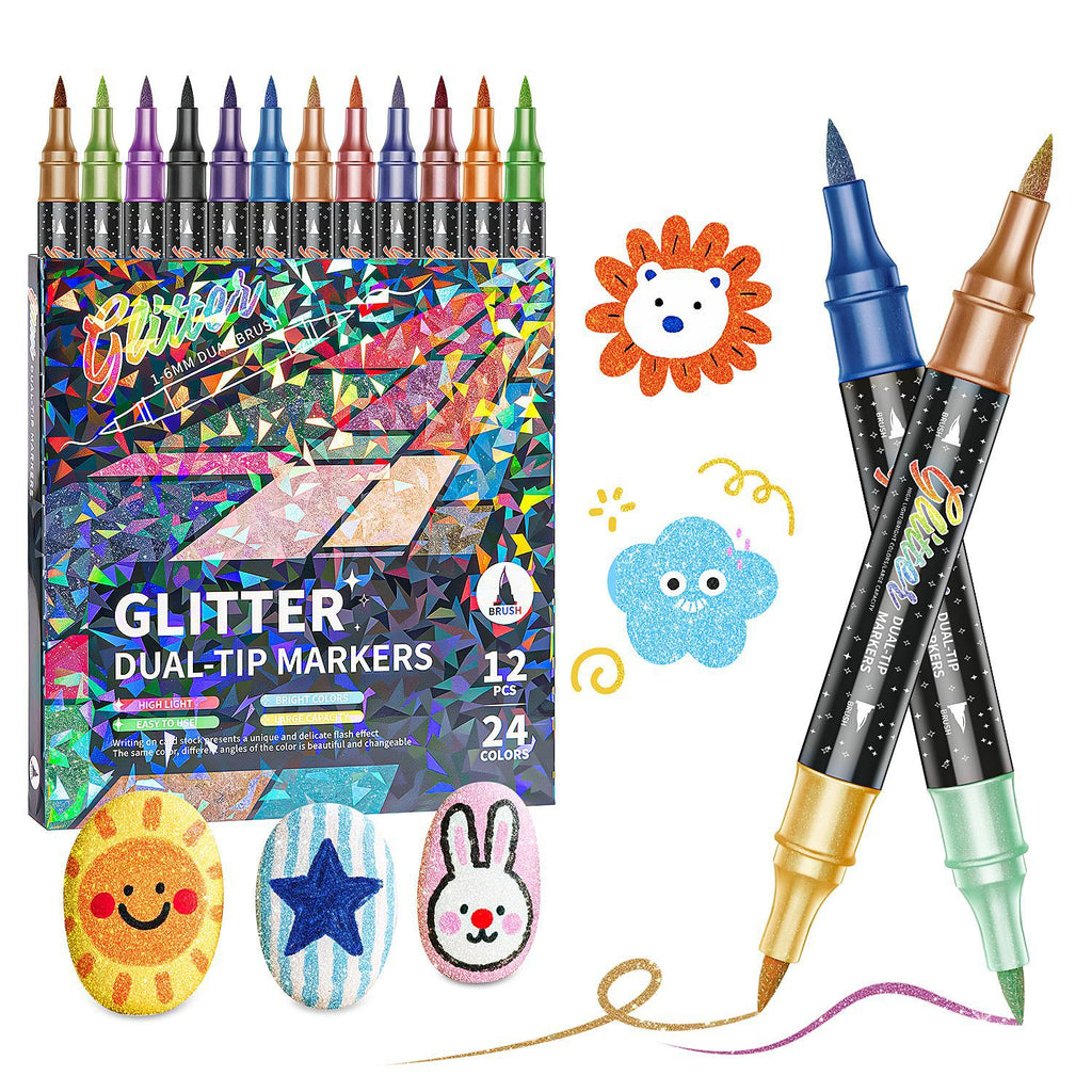Glitzer-Marker mit Doppelspitze – Bild 5 | LuxeStyle