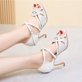 Elegante High-Heel-Sandalen mit Strass-Details – Bild 9 | LuxeStyle