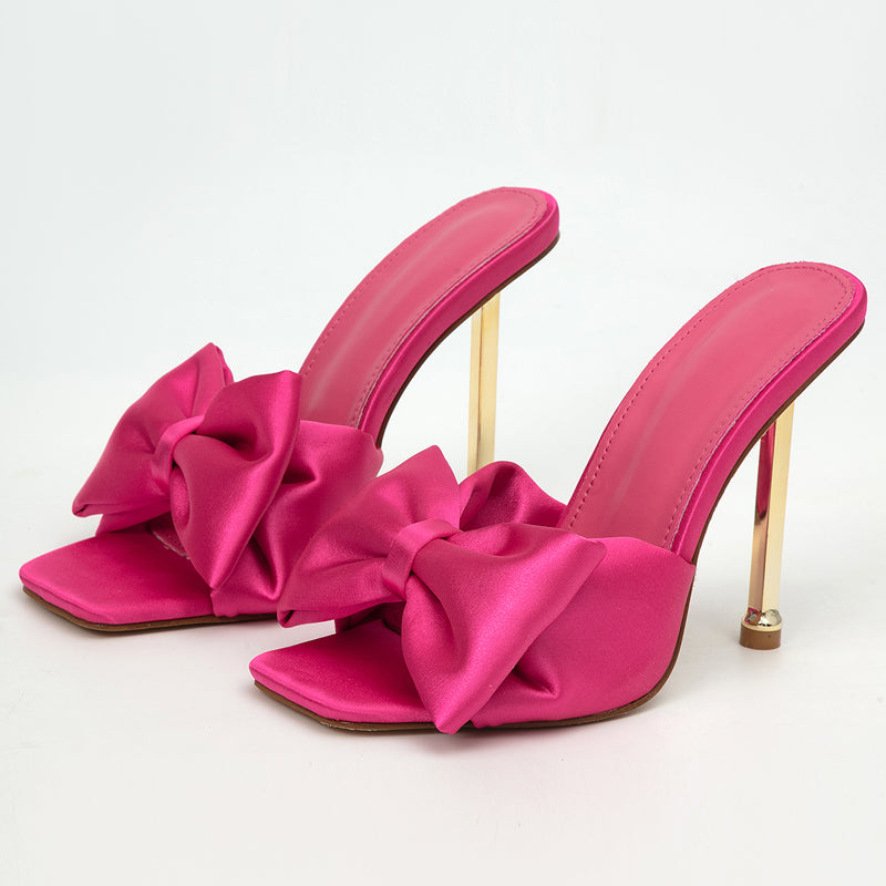 Butterfly High Heel Sandalen mit quadratischem Zeh – Bild 2 | LuxeStyle