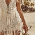 Retro-Chic Quasten-Spitzenkleid