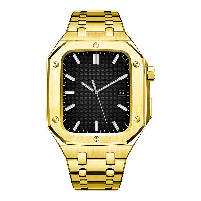 Edelstahl-Armband mit Schutzgehäuse für iWatch | LuxeStyle