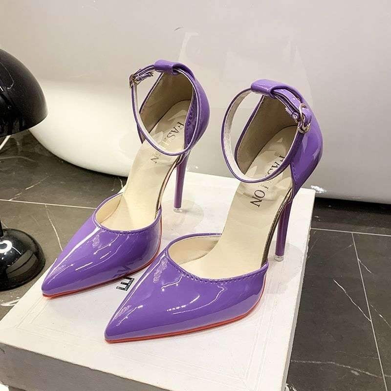 Spitze Stiletto-Sandalen mit Riemchen – Bild 9 | LuxeStyle