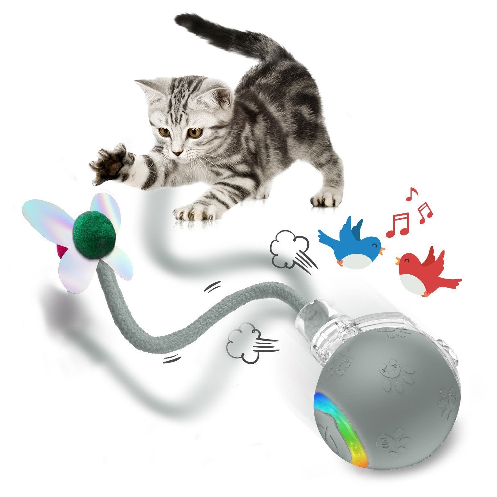 Interaktiver Spielball für Katzen