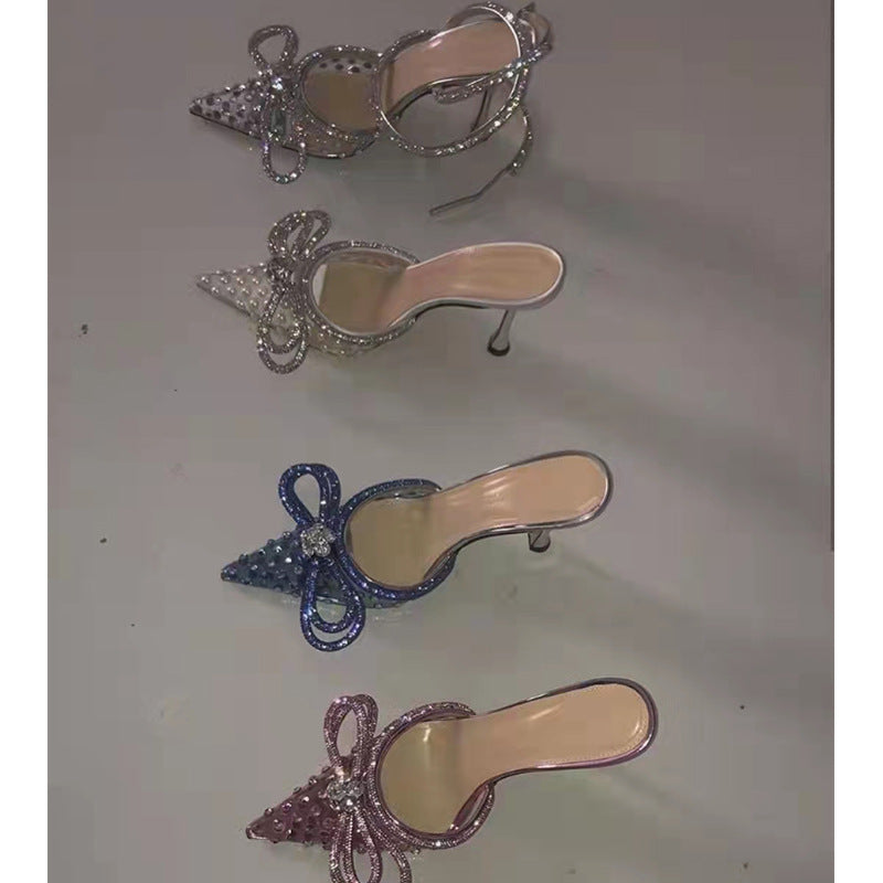 Mesh-Sandalen mit Stilettoabsatz – Bild 2 | LuxeStyle
