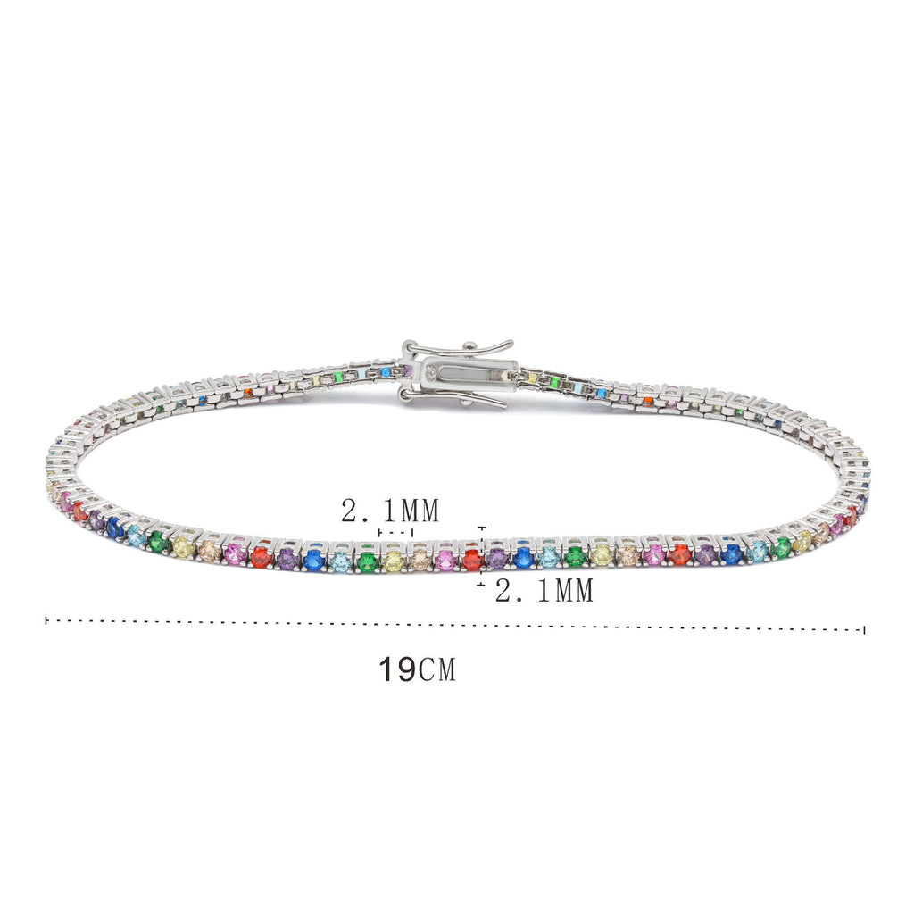 Tennis-Armband mit Zirkonia-Steinen