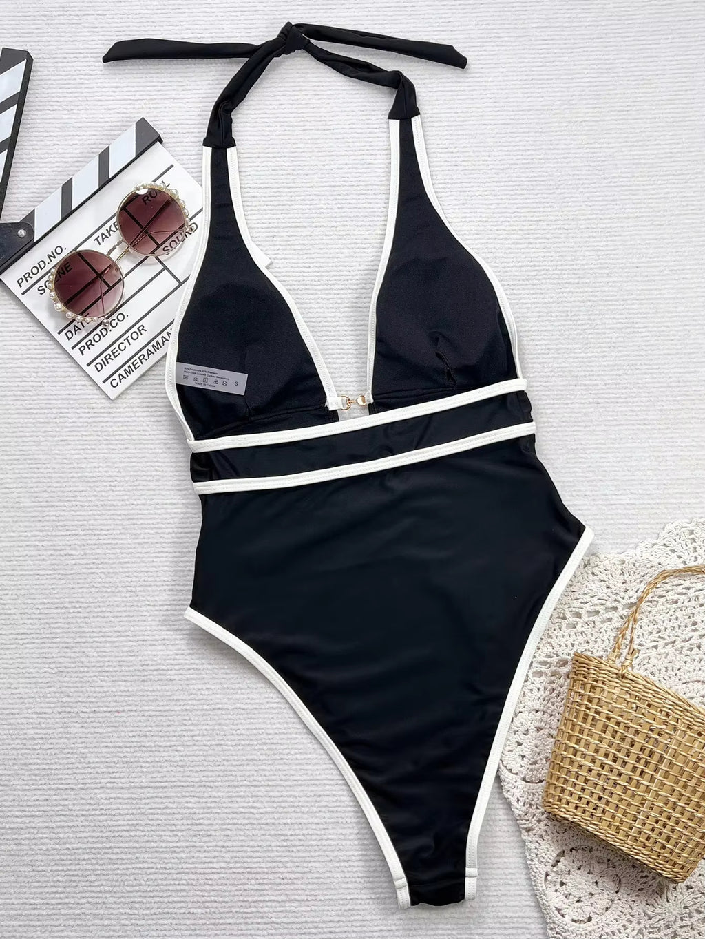 Sexy Bikini Jumpsuit mit tiefem V