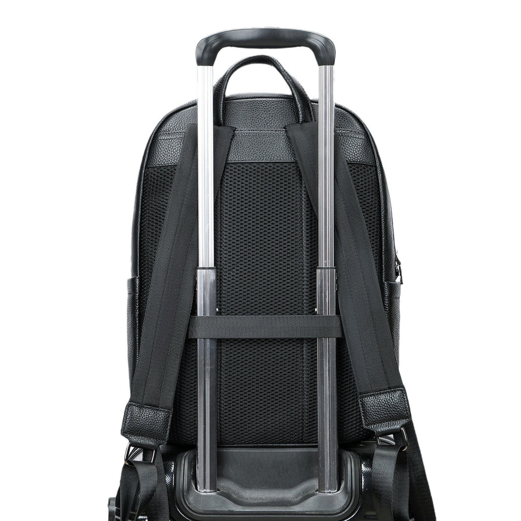 Leder Business Rucksack mit Laptopfach