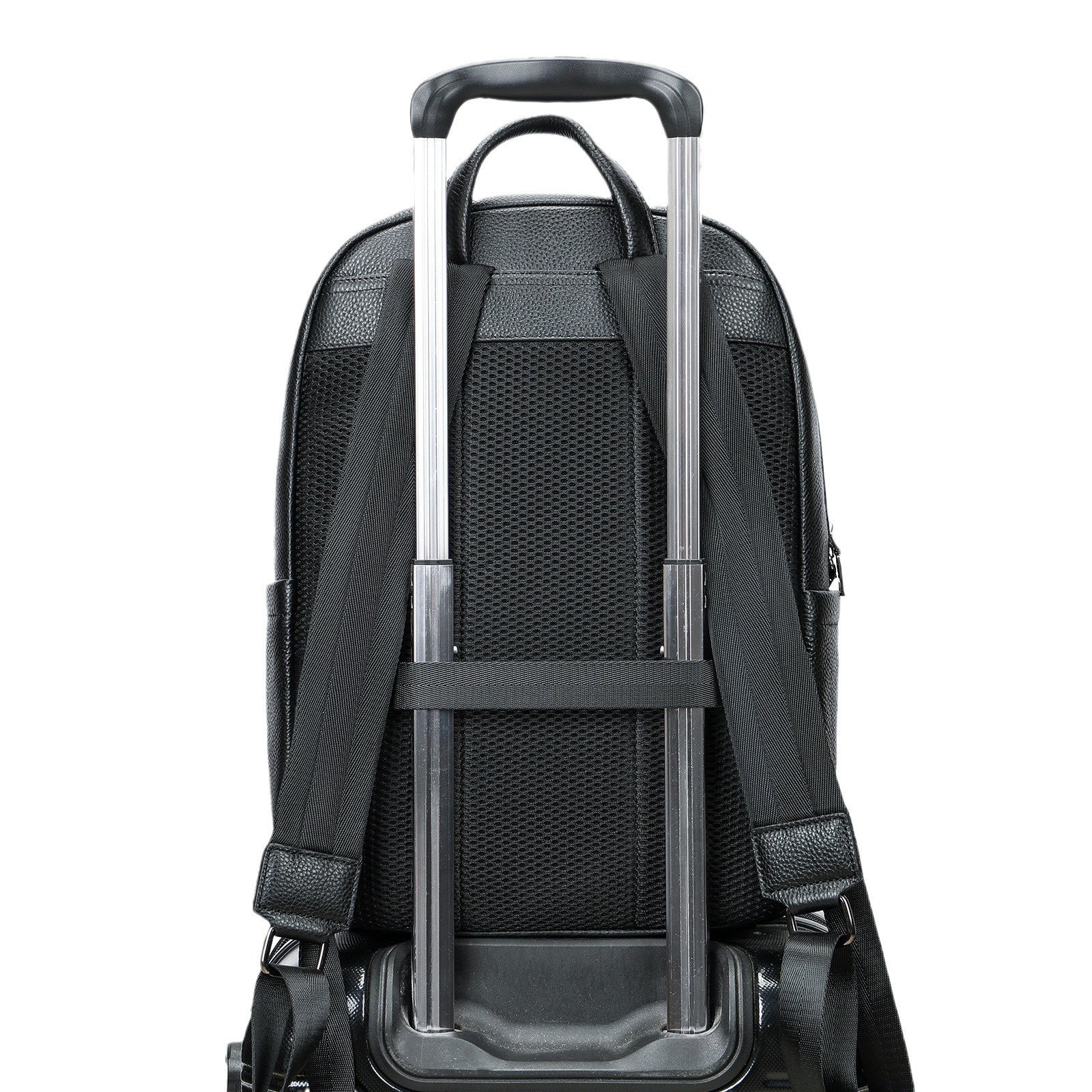 Leder Business Rucksack mit Laptopfach