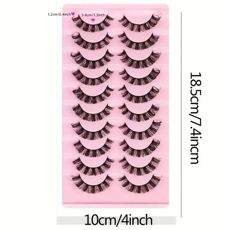 Falsche Wimpern Faux Mink – 10 Paar