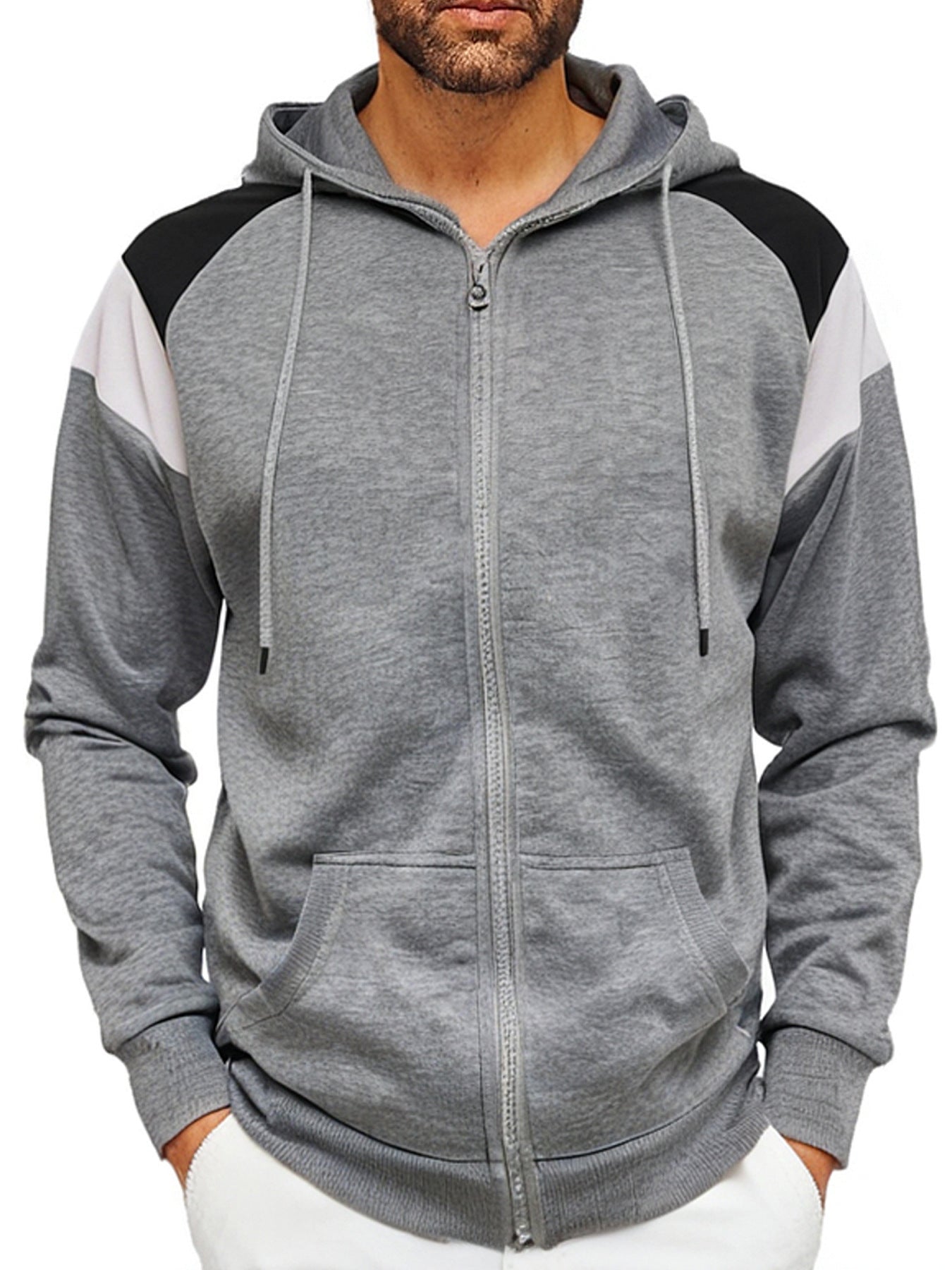 Herren Color-Block Hoodie