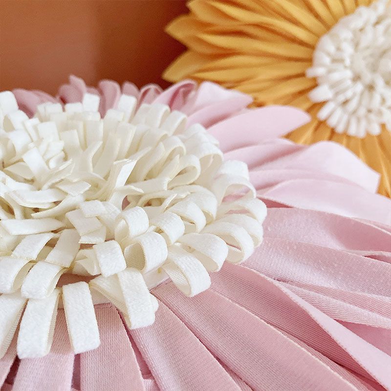 Kissenbezug Chrysantheme, einfarbig