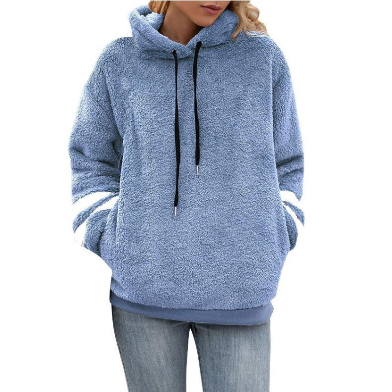 Relaxed-Fit Hoodie «Cosy» – mit Fell-Panel & Kordelzug
