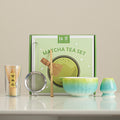 Matcha Schale mit Zubehör, Hammerschlagmuster
