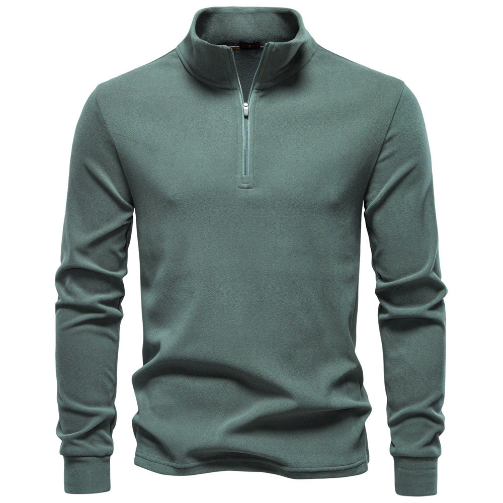 Thermosweater Herren, Halbzipfel, Stehkragen