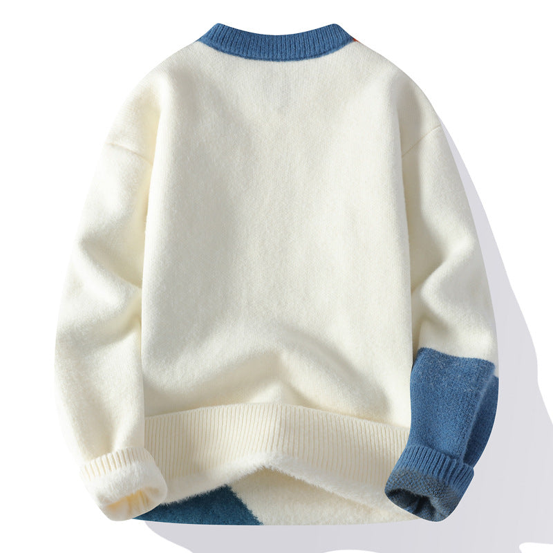 Herren Freizeit Pullover mit Rundhals
