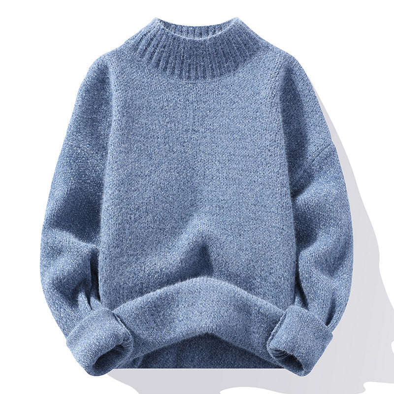 Modecasual Einfarbig Rundhals Pullover