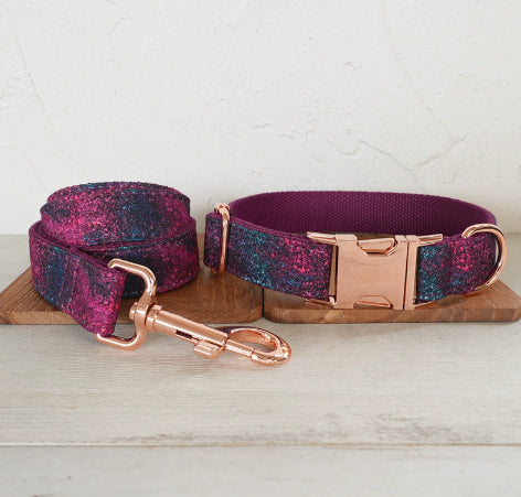Leuchtendes Hundehalsband-Set 'Forest'