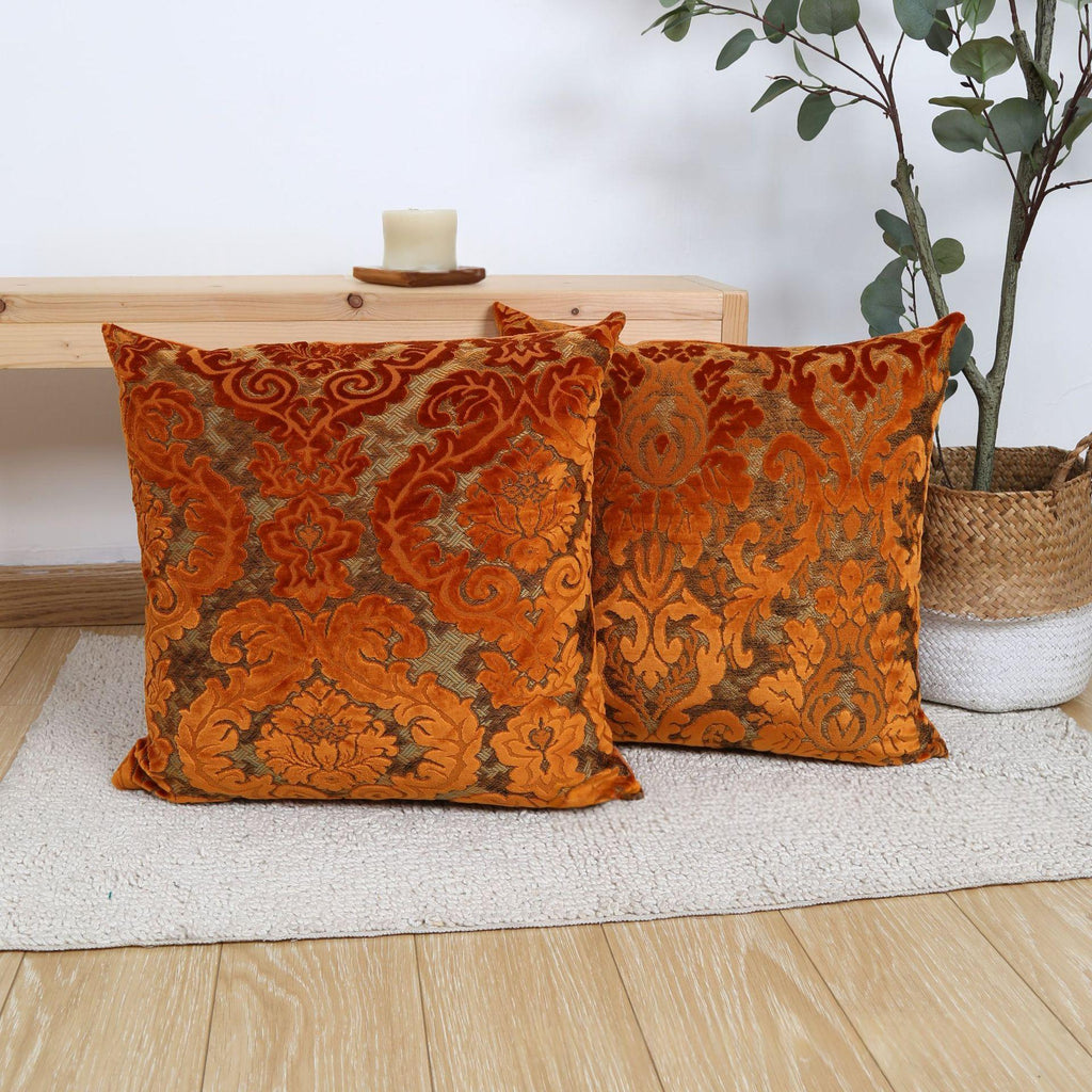 Jacquard Kissenbezug mit Stickerei