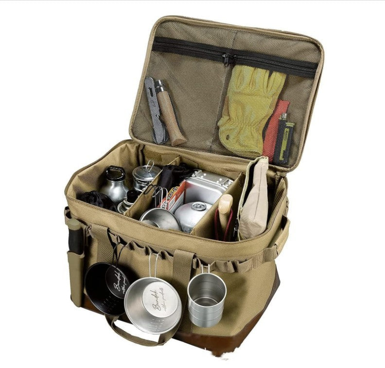 Camping-Box aus Stoff mit zwei Fächern | LuxeStyle