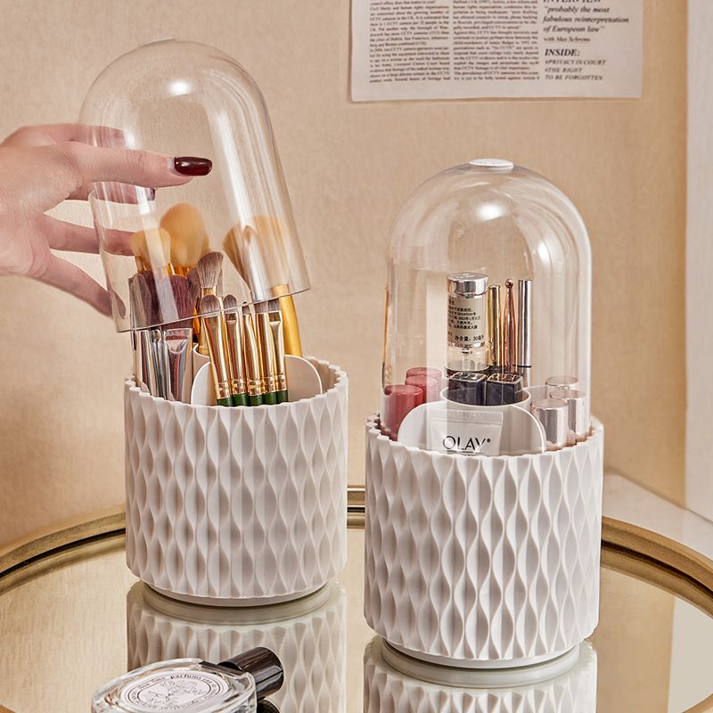 360° drehbarer Make-up Pinsel-Organizer mit Deckel