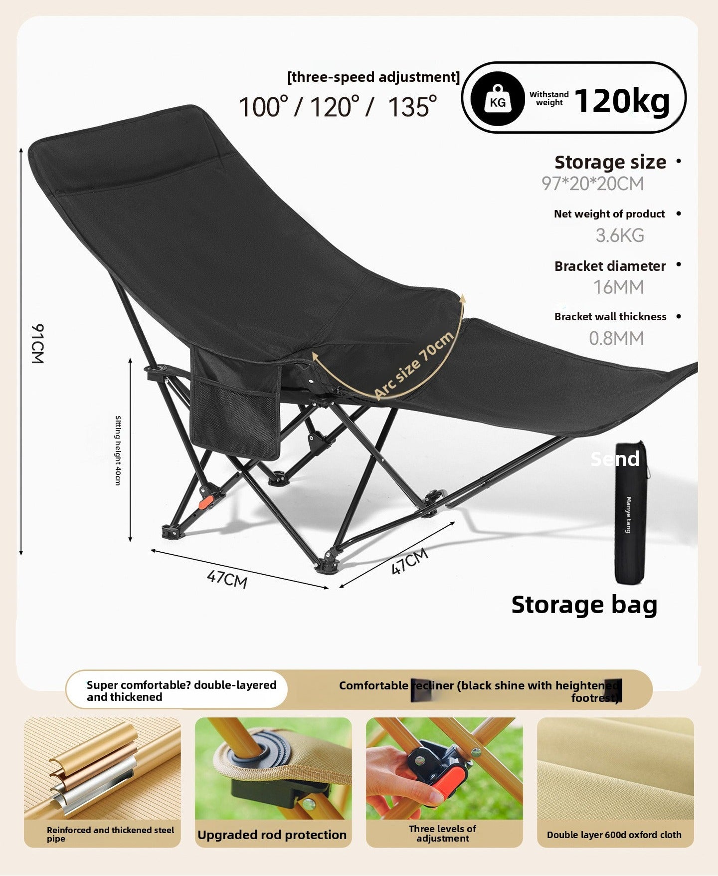 Faltbare Outdoor-Stühle