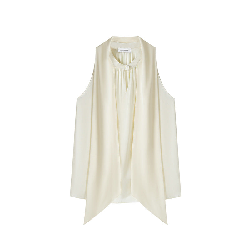 Seiden-Top mit Schleifendetail für Damen