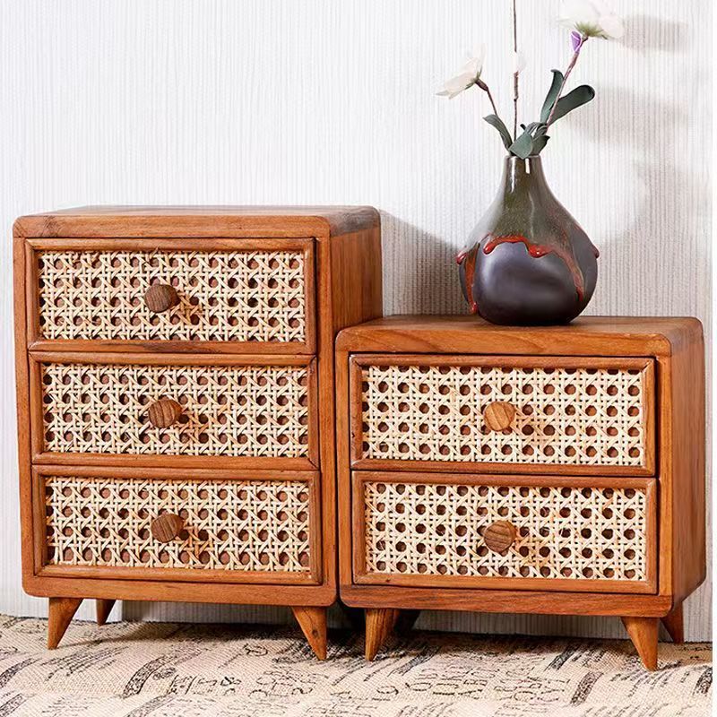 Rattan-Schubladenbox für Schreibtisch – Bild 4 | LuxeStyle