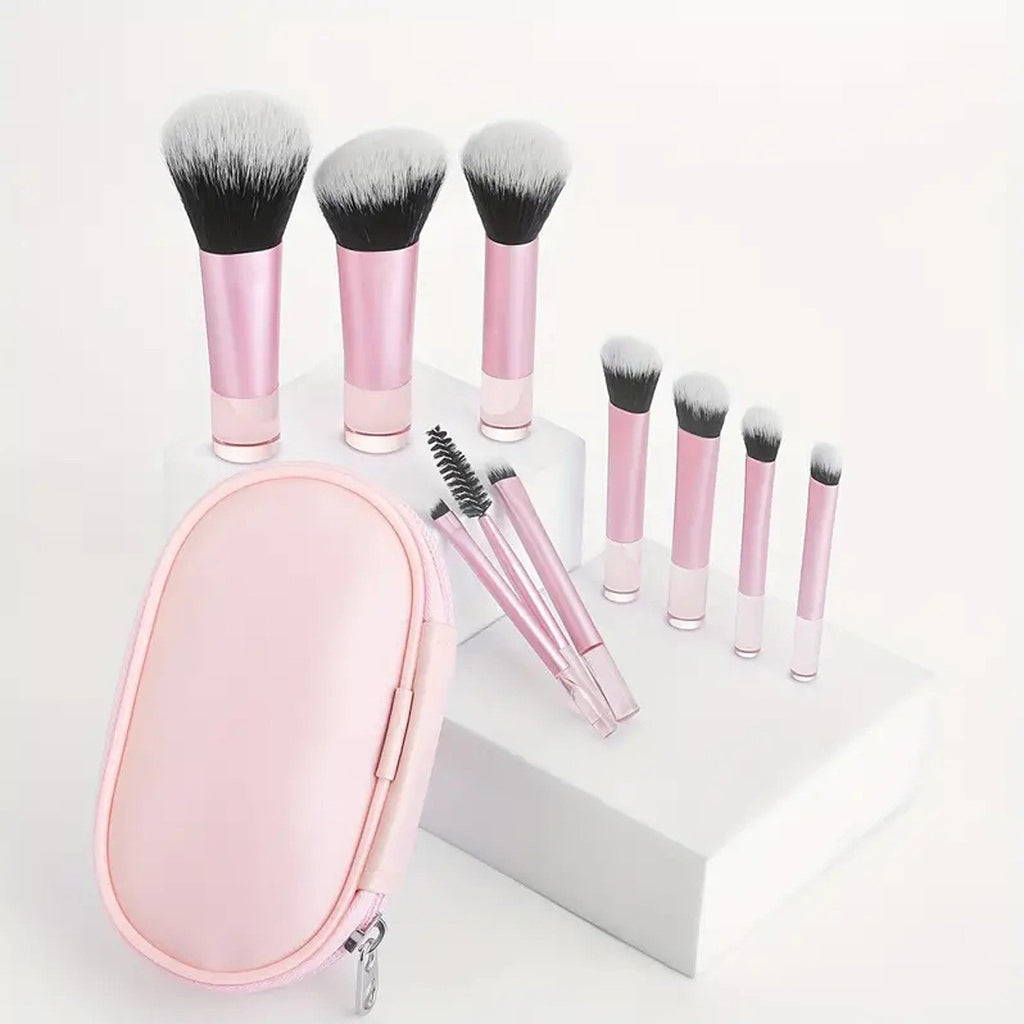 20-teiliges Make-up Pinselset Champagner