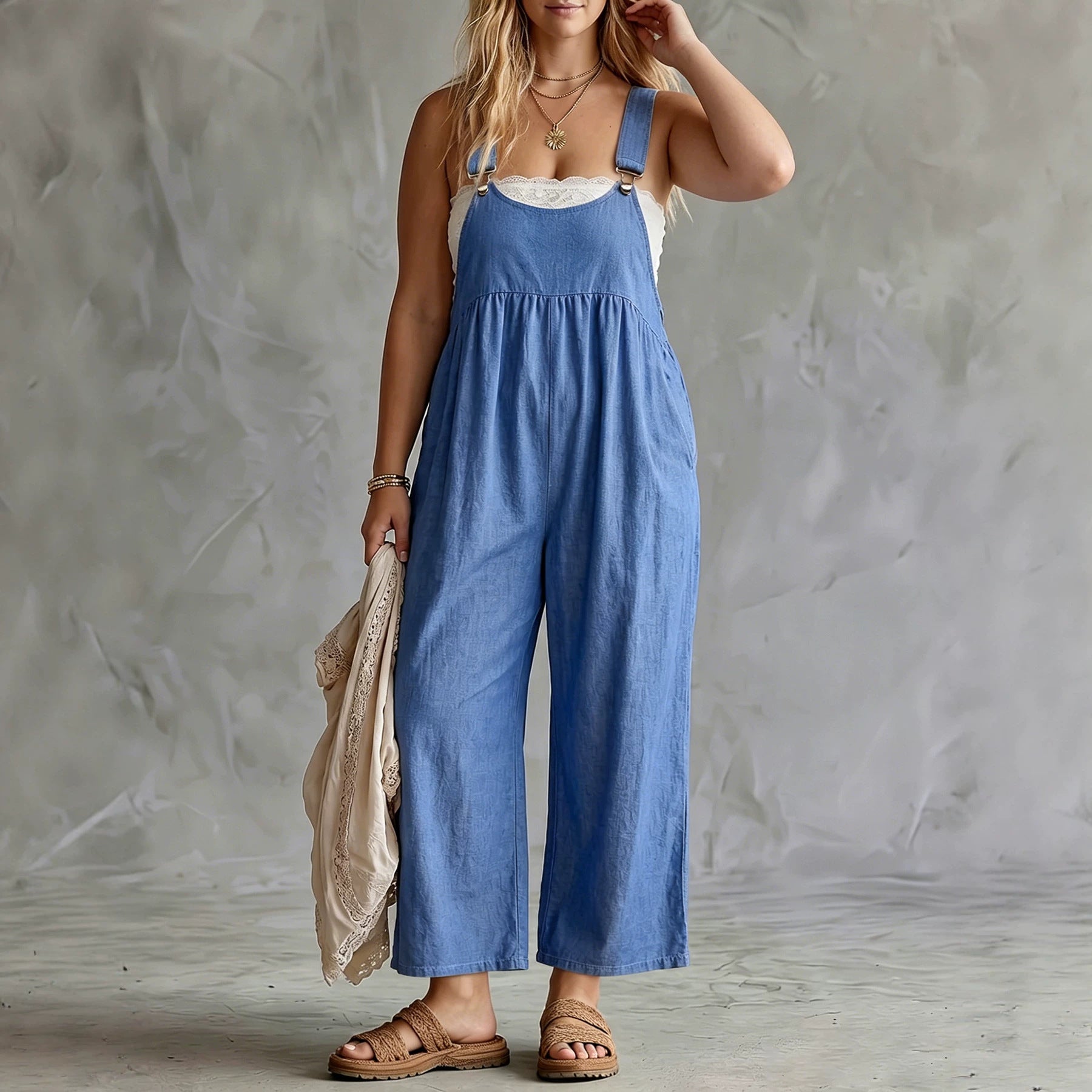 Damen Jumpsuit mit weitem Bein
