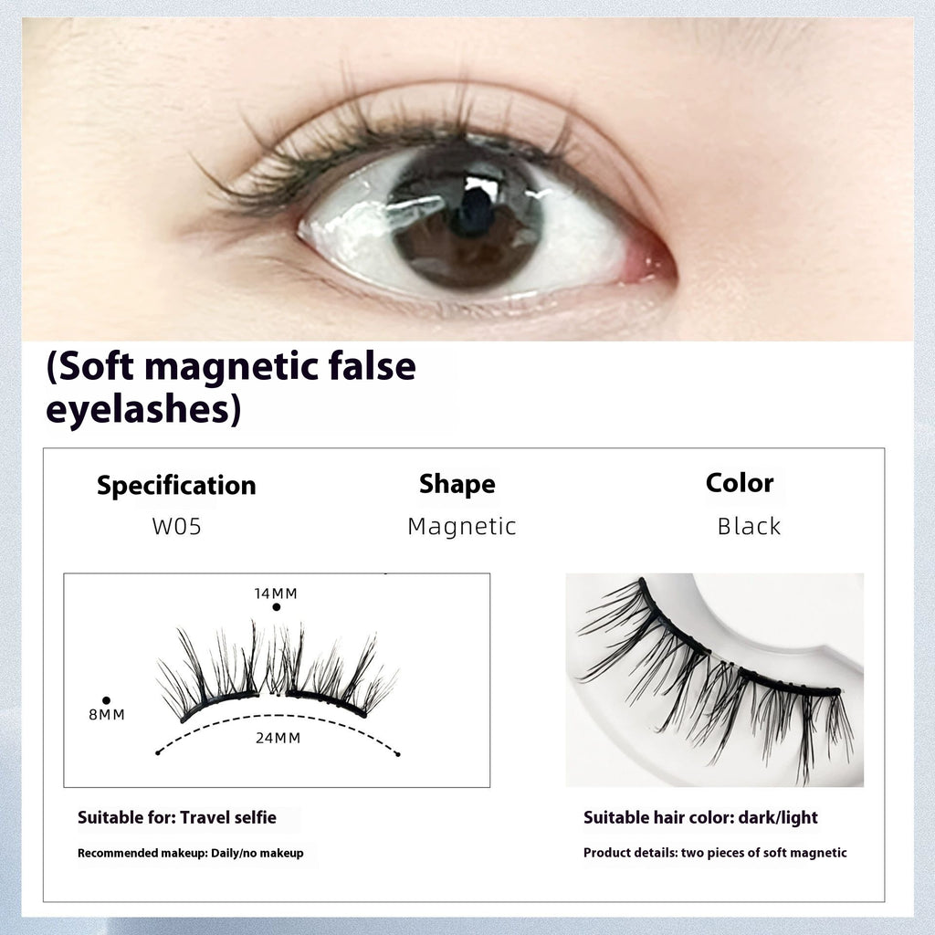 Natürliche magnetische Wimpern langlebig