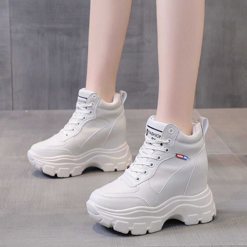 High Heel Plateau Casual Sneakers für Damen